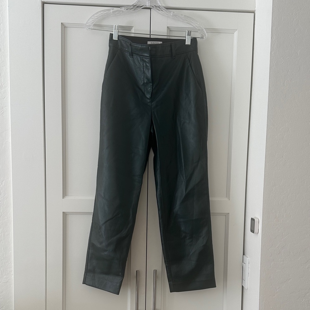 Men's Black Leather Pants